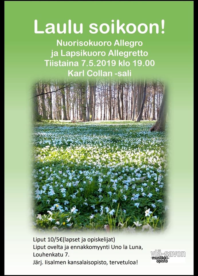Nuorisokuoro Allegro - Kevätkonsertti 2019